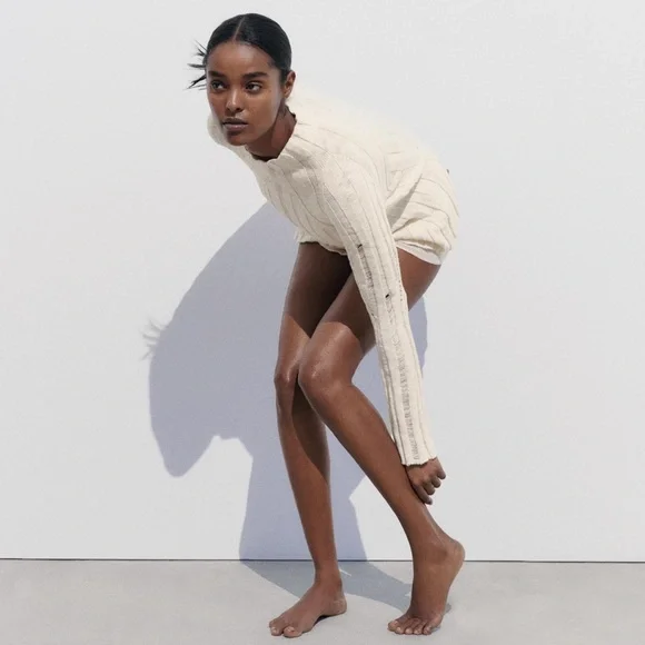 🎁Zara Ribbed Knit Cotton Sweater - New🎁 - Picture 14 of 15